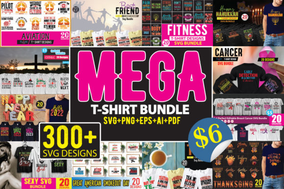 A Designer's Practical Review of the Mega Bundle T-Shirt Designs