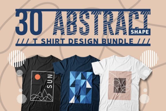 An Abstract Shape Bundle for Brand Graphics and Print Templates