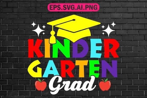Kindergarten Grad T-shirt Design: A Versatile Graphic Asset for Publishers