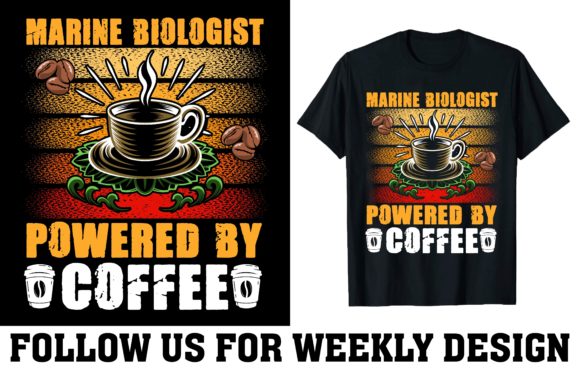 Marine Biologist T-shirt Design: Graphics for Print Templates