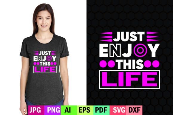 Real Crafter Review of the Just Enjoy This Life Graphics & Print Templates