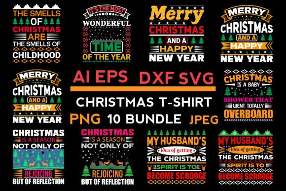 The Christmas T-Shirt Bundle: A Crafter's Graphics Review